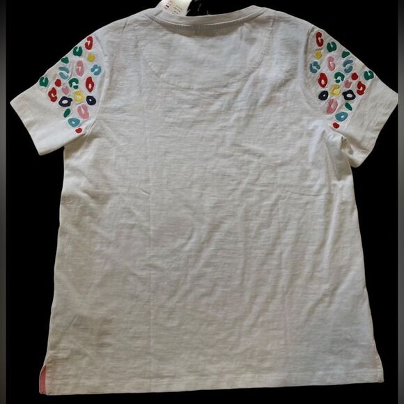 NWT Jonles Carley embroidered Leopard  shirt Size 10 - Picture 3 of 6